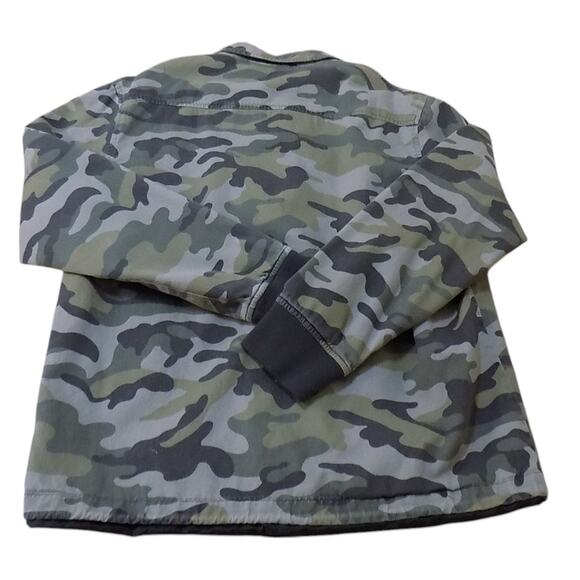 Forever 21 Jacket S Men Green Camo Streetwear Army Casual School Lined Snap - Picture 2 of 9